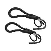 Концы швартовые амортизационные упак из 2 шт (9.5мм/1.2м), черная,  Marine Rocket