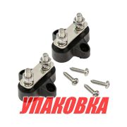 Клемма-штифт двойная, M6, черная/черная (упаковка из 10 шт.)