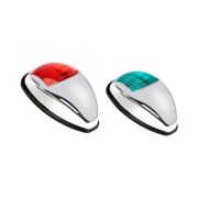 Огни ходовые светодиодные, комплект, нержавеющий корпус, 10-30 В