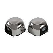 Огни ходовые светодиодные, комплект, нержавеющий корпус, 12 В