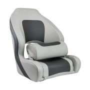 Кресло с болстером Delux Sport Flip Up, обивка винил, цвет угольный/серый