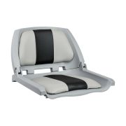 Кресло мягкое складное, обивка винил, цвет серый/угольный