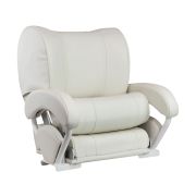 Кресло с перекидной спинкой и болстером, обивка винил, цвет белый