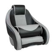 Кресло с болстером Stingray, обивка винил, цвет черный/серый