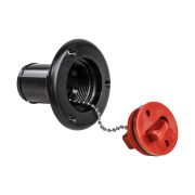 Горловина заливная для топлива, пластиковая, черная, под шланг 38 мм, Marine Rocket