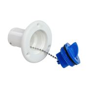 Горловина заливная для воды, пластиковая, белая, под шланг 38 мм, Marine Rocket