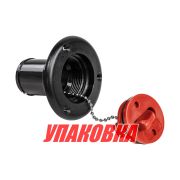 Горловина заливная для топлива, пластиковая, черная, под шланг 38 мм, Marine Rocket (упаковка из 10 шт.)