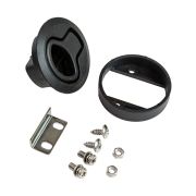 Ручка для люка врезная, утапливаемая, черная, 61мм