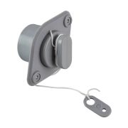 Клапан сливной для лодки ПВХ, с пробкой, серый