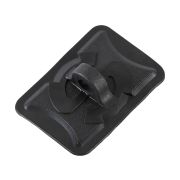 Крепление леера для лодки, прямоугольное, сквозное отверстие 12 мм, черное