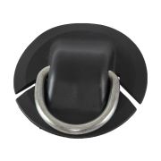 Рым буксировочный, круглое основание, D77 мм, металлическое кольцо