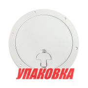Лючок палубный 235 мм, белый (упаковка из 8 шт.)