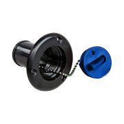 Горловина заливная для воды, пластиковая, черная, под шланг 38 мм