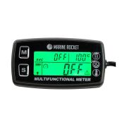 Тахометр универсальный со счетчиком моточасов с подсветкой и сигнализаций температуры