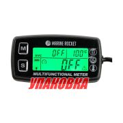 Тахометр универсальный со счетчиком моточасов с подсветкой и сигнализаций температуры (упаковка из 10 шт.)