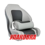 Кресло с болстером Delux Sport Flip Up, обивка угольный/серый винил (упаковка из 4 шт.)
