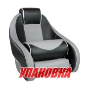 Кресло с болстером Stingray, обивка винил, цвет черный/серый (упаковка из 2 шт.)