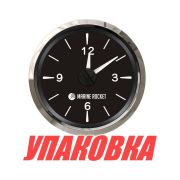 Часы кварцевые, аналоговый черный циферблат, нержавеющий ободок, д. 52 мм, Marine Rocket (упаковка из 20 шт.)