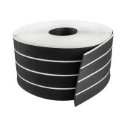 Покрытие палубное 200ммx5мм, черный, белая полоса, Marine Rocket,уценен