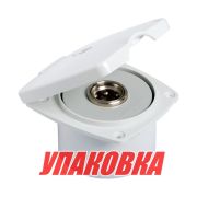 Короб с быстроразъемным штуцером, квадратный, белый (упаковка из 4 шт.)