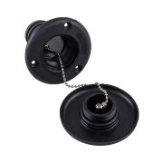 Горловина заливная для дизтоплива, пластиковая, черная, под шланг 38 мм