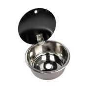 Мойка круглая, стеклянная крышка, Marine Rocket