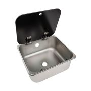 Мойка прямоугольная, стеклянная крышка, Marine Rocket