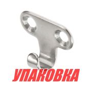 Крючок для одежды 32х12х1.5 мм, нержавеющий (упаковка из 15 шт.)