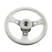 Рулевое колесо DELFINO обод белый,спицы серебряные д. 310 мм