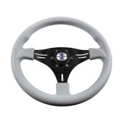 Рулевое колесо MANTA обод серый, спицы черные д. 355 мм