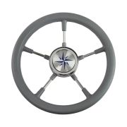 Рулевое колесо RIVA RSL обод серый, спицы серебряные д. 320 мм