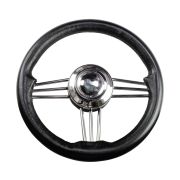 Рулевое колесо Osculati, диаметр 350 мм, цвет черный (имитация кожи)