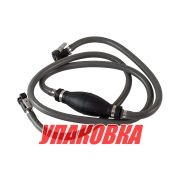 Шланг топливный d9/D15 мм с грушей и переходниками: Yamaha, Tohatsu/Nissan, Mercury (упаковка из 30 шт.)