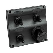 Панель бортового питания 3 переключателя, разъем прикуривателя