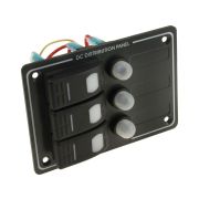 Панель бортового питания 3 переключателя, автоматы