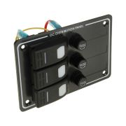 Панель бортового питания 3 переключателя, предохранители