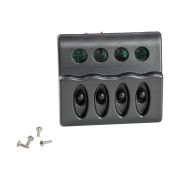 Панель бортового питания 4 переключателя, индикация, предохранители