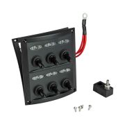 Панель бортового питания 6 переключателей, предохранители, индикация