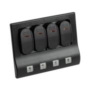 Панель бортового питания 4 переключателя, индикация, автоматы